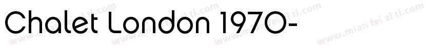 Chalet London 1970字体转换